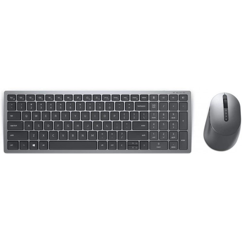 Dell | Keyboard and Mouse | KM7120W | Keyboard and Mouse Set | Wireless | Batteries included | EN/LT | Bluetooth | Titan Gray | 