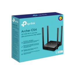 Dual Band Router | Archer C54 | 802.11ac | 300+867 Mbit/s | 10/100 Mbit/s | Ethernet LAN (RJ-45) ports 4 | Mesh Support No | MU-