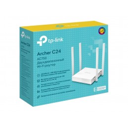 Dual Band Router | Archer C24 | 802.11ac | 300+433 Mbit/s | 10/100 Mbit/s | Ethernet LAN (RJ-45) ports 4 | Mesh Support No | MU-