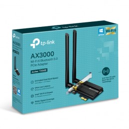 Dual Band | TP-LINK | Archer Wi-Fi 6 Bluetooth 5.0 PCIe Adapter | TX50E | 2.4GHz/5GHz | Antenna type 2xExternal