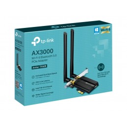 Dual Band | TP-LINK | Archer Wi-Fi 6 Bluetooth 5.0 PCIe Adapter | TX50E | 2.4GHz/5GHz | Antenna type 2xExternal