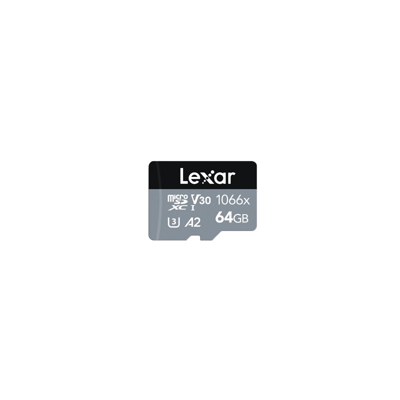 Lexar | Professional 1066x | UHS-I | 64 GB | MicroSDXC | Flash memory class 10