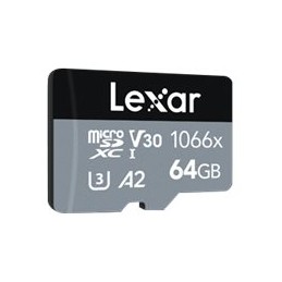 Lexar | Professional 1066x | UHS-I | 64 GB | MicroSDXC | Flash memory class 10