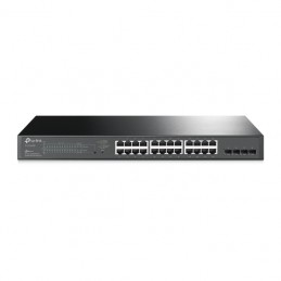 TP-LINK | JetStream 28-Port Gigabit Smart Switch | TL-SG2428P | Web Managed | Rackmountable | SFP ports quantity 4 | PoE+ ports 