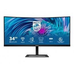 Philips | UltraWide LCD Monitor | 346E2CUAE | 34 " | VA | WQHD | 21:9 | 100 Hz | 4 ms | 3440 x 1440 | 300 cd/m | HDMI ports quan