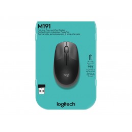 Logitech | Full size Mouse | M190 | Wireless | USB | Charcoal