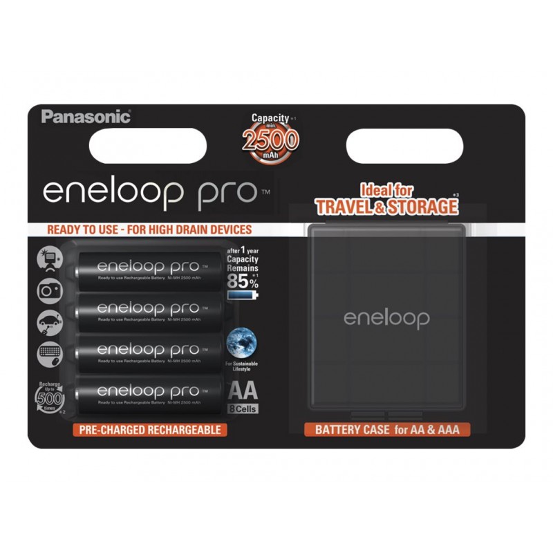 Panasonic | ENELOOP BK-3HCDEC4BE | AA | 2500 mAh | 4 pc(s)