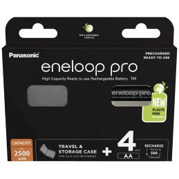 Panasonic | ENELOOP BK-3HCDEC4BE | AA | 2500 mAh | 4 pc(s)