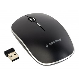 Gembird | Silent Wireless Optical Mouse | MUSW-4BS-01 | Optical mouse | USB | Black