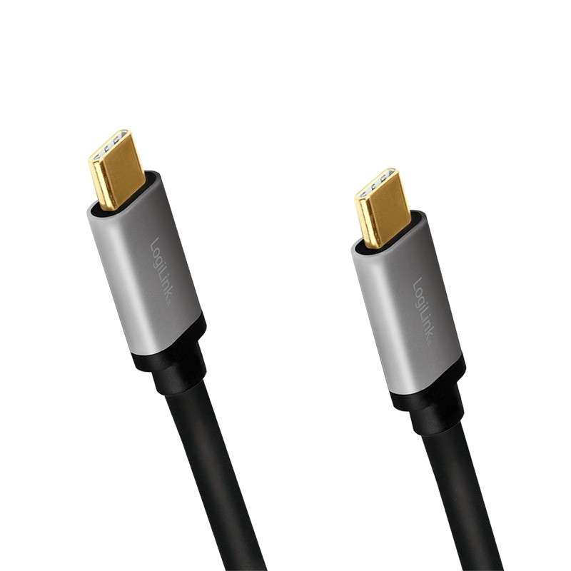 Logilink | USB 2.0 Type-C | C/M to C/M, PD3, alu | CUA0106 USB 2.0 Type-C cable | USB-C (male) | USB-C (male)