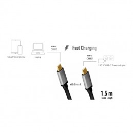 Logilink | USB 2.0 Type-C | C/M to C/M, PD3, alu | CUA0106 USB 2.0 Type-C cable | USB-C (male) | USB-C (male)