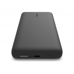 Belkin | BOOST CHARGE Plus Power Bank | 10000 mAh | Integrated LTG and USB-C cables | Black