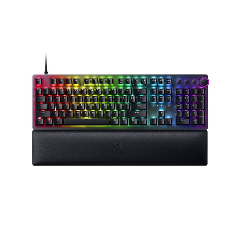 Razer | Huntsman V2 Optical Gaming Keyboard | Gaming keyboard | Wired | RGB LED light | NORD | Black | Numeric keypad | Linear R