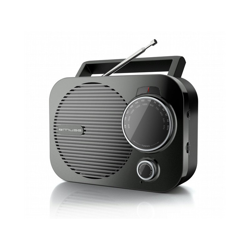 Muse | M-050 R | Portable radio | AUX in | Black