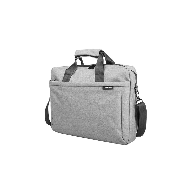 Natec Laptop Bag, Mustela, 15.6", Grey | Natec | Mustela | Fits up to size 15.6 " | Toploading laptop case | Grey | Shoulder str