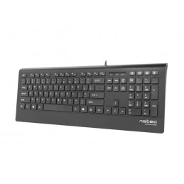 Natec Keyboard, Barracuda, US Layout, Slim | Natec | Keyboard | Barracuda | Standard | Wired | US | Black | 529 g