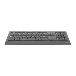 Natec Keyboard, Barracuda, US Layout, Slim | Natec | Keyboard | Barracuda | Standard | Wired | US | Black | 529 g