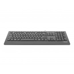 Natec Keyboard, Barracuda, US Layout, Slim | Natec | Keyboard | Barracuda | Standard | Wired | US | Black | 529 g