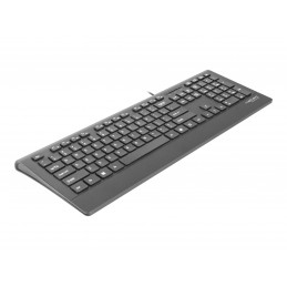 Natec Keyboard, Barracuda, US Layout, Slim | Natec | Keyboard | Barracuda | Standard | Wired | US | Black | 529 g