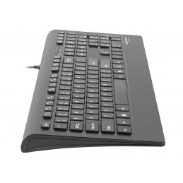 Natec Keyboard, Barracuda, US Layout, Slim | Natec | Keyboard | Barracuda | Standard | Wired | US | Black | 529 g