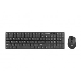 Natec | Keyboard and Mouse | Stringray 2in1 Bundle | Keyboard and Mouse Set | Wireless | Batteries included | US | Black | Wirel