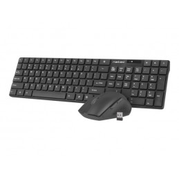 Natec | Keyboard and Mouse | Stringray 2in1 Bundle | Keyboard and Mouse Set | Wireless | Batteries included | US | Black | Wirel