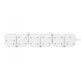 DIGITUS Flexible power strip, 3680 W 250VAC 50 Hz 4x safety outlet, 16 A, 2x USB A connection, 2.4 A