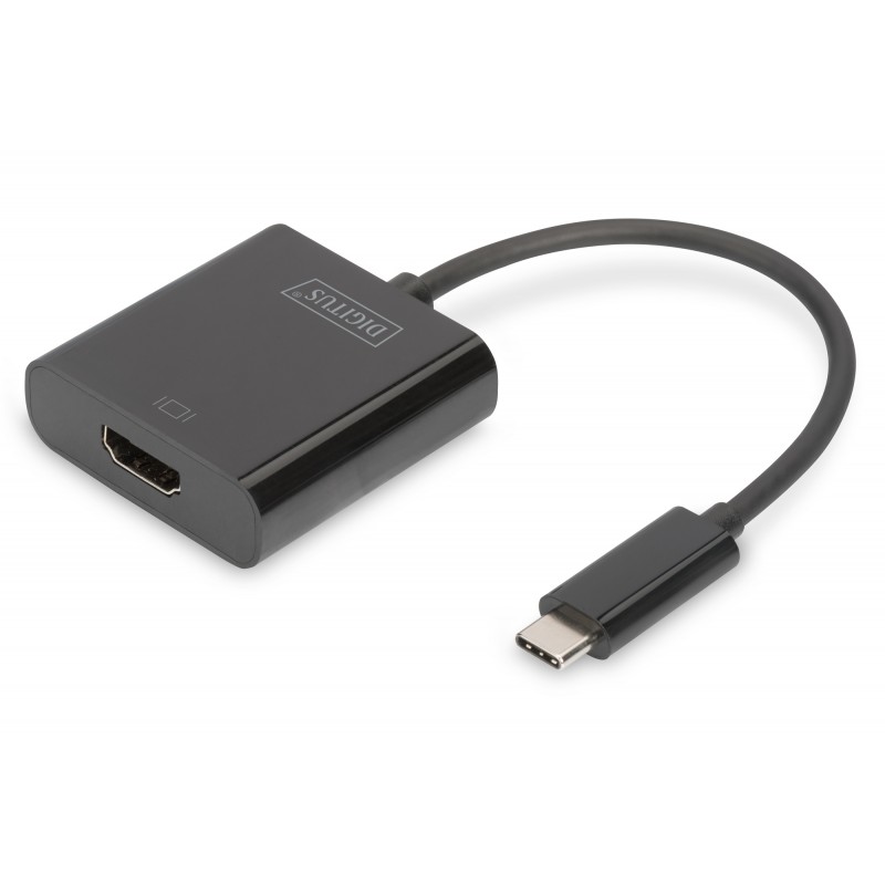 Digitus | USB Type-C to HDMI Adapter | DA-70852 | Black | USB Type-C | 0.15 m