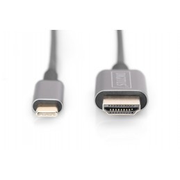 Digitus | USB Type-C to HDMI Adapter | DA-70821 | Black | USB Type-C | 1.8 m