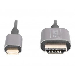 Digitus | USB Type-C to HDMI Adapter | DA-70821 | Black | USB Type-C | 1.8 m
