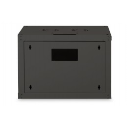 Digitus | Wall Mounting Cabinet | DN-19 07-U-SW | Black | IP protection class: IP20 Front door: Glass door, single opening Cabin