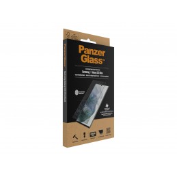 PanzerGlass | Samsung | Galaxy S22 Ultra | Tempered glass | Black | Case friendly. Compatible with ultrasonic fingerprint sensor