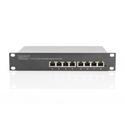 Digitus | 8-port Gigabit Ethernet PoE switch | DN-95317 | Unmanaged | Rackmountable | Power supply type Internal