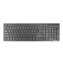 Natec | Keyboard | Discus 2 Slim | Standard | Wired | US | Black | USB 2.0 | 424 g | Numeric keypad