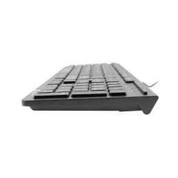 Natec | Keyboard | Discus 2 Slim | Standard | Wired | US | Black | USB 2.0 | 424 g | Numeric keypad