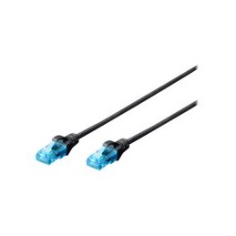 Patch Cord | DK-1512-005/BL | 2x RJ45 (8P8C) connectors. Structure: 4 x 2 AWG 26/7, twisted pair. Boots with kink protection, st