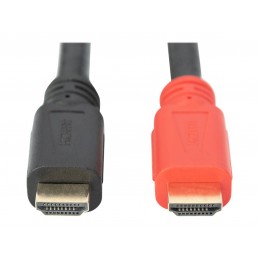 Digitus | High Speed HDMI Cable with Signal Amplifier | Black/Red | HDMI Male (type A) | HDMI Male (type A) | HDMI to HDMI | 10 