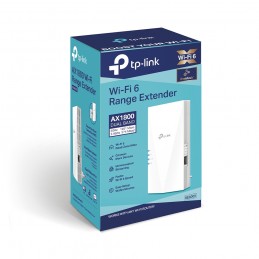 TP-LINK | AX1800 Wi-Fi 6 Range Extender | RE600X | 802.11ax | 2.4GHz/5GHz | Ethernet LAN (RJ-45) ports 1 | MU-MiMO Yes | no PoE 