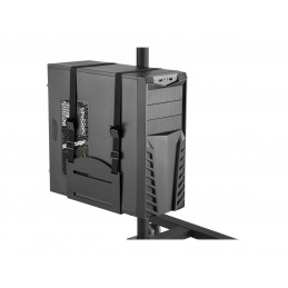 Digitus | Mobile workstation with individual height adjustment | DA-90374 | Monitor Mount, PC Holder | 17-32 " | Black