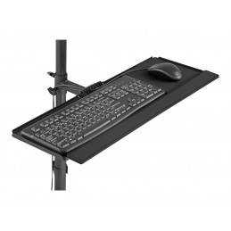 Digitus | Mobile workstation with individual height adjustment | DA-90374 | Monitor Mount, PC Holder | 17-32 " | Black