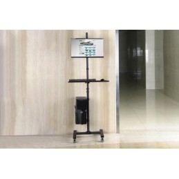 Digitus | Mobile workstation with individual height adjustment | DA-90374 | Monitor Mount, PC Holder | 17-32 " | Black