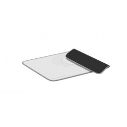 Genesis | Mouse Pad | Carbon 400 M Logo | 250 x 350 x 3 mm | Gray/White