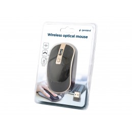 Gembird | Wireless Optical mouse | MUSW-4B-06-BG | Optical mouse | USB | Black