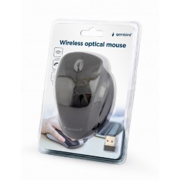 Gembird | Wireless Optical mouse | MUSW-6B-02 | Optical mouse | USB | Black