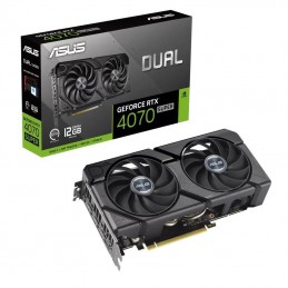 Graphics Card|ASUS|NVIDIA GeForce RTX 4070 SUPER|12 GB|GDDR6X|192 bit|PCIE 4.0 16x|Dual Slot Fansink|1xHDMI|3xDisplayPort|DUAL-R