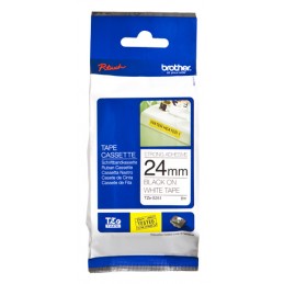 Brother | TZe-S251 Strong Adhesive Laminated Tape | Black on White | TZe | 8 m | 2.4 cm