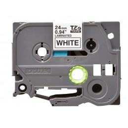 Brother | TZe-S251 Strong Adhesive Laminated Tape | Black on White | TZe | 8 m | 2.4 cm
