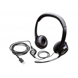 Logitech | Computer headset | H390 | On-Ear Built-in microphone | USB Type-A | Black