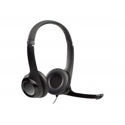 Logitech | Computer headset | H390 | On-Ear Built-in microphone | USB Type-A | Black