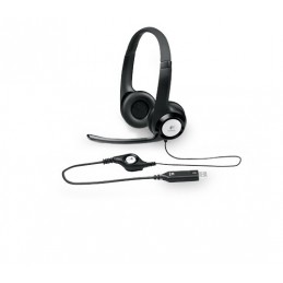 Logitech | Computer headset | H390 | On-Ear Built-in microphone | USB Type-A | Black